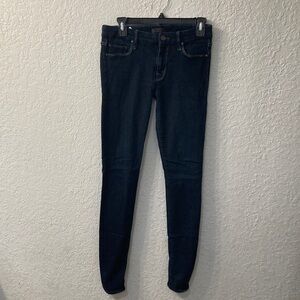 MOTHER Women's Deep Indigo Skinny Jeans